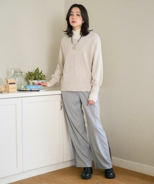 GEORGES RECH / ジョルジュ・レッシュ ニット・セーター | メタリックシャギーVネックニット | 詳細11