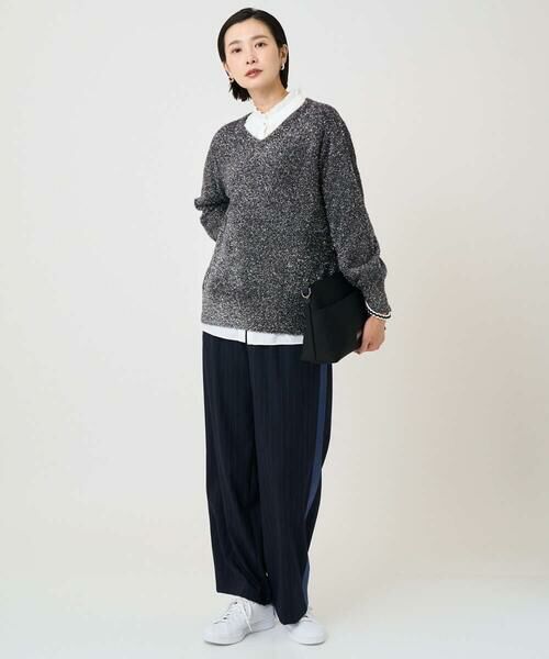 GEORGES RECH / ジョルジュ・レッシュ ニット・セーター | メタリックシャギーVネックニット | 詳細17