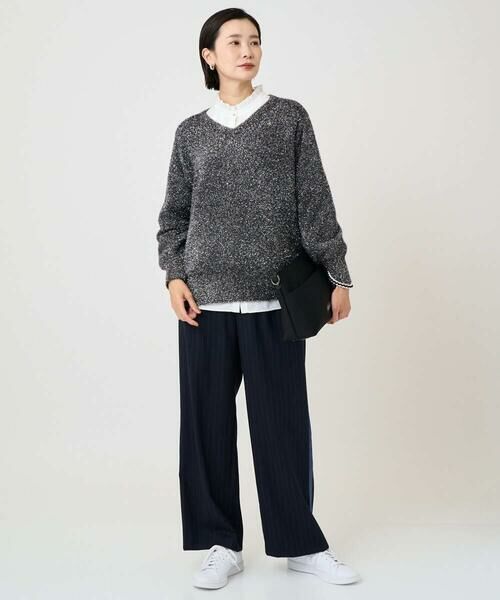 GEORGES RECH / ジョルジュ・レッシュ ニット・セーター | メタリックシャギーVネックニット | 詳細18