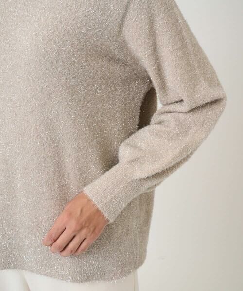 GEORGES RECH / ジョルジュ・レッシュ ニット・セーター | メタリックシャギーVネックニット | 詳細7