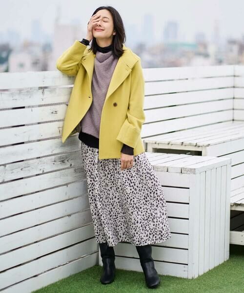 GEORGES RECH / ジョルジュ・レッシュ ロング・マキシ丈スカート | [日本製/セットアップ対応]レオパードギャザーフレアスカート | 詳細13