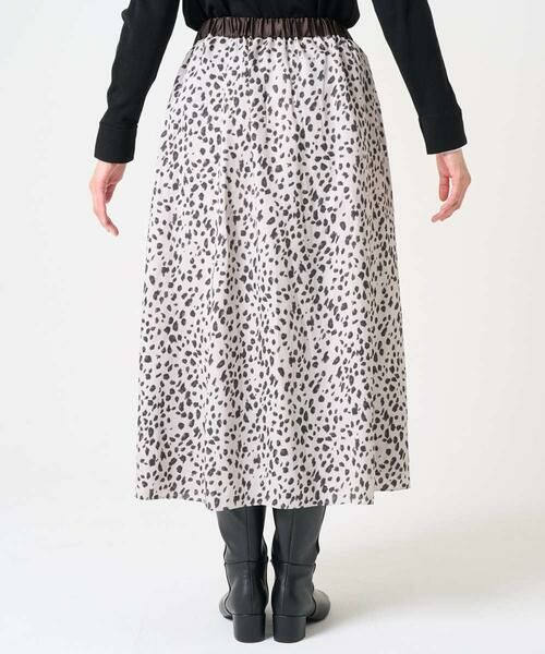 GEORGES RECH / ジョルジュ・レッシュ ロング・マキシ丈スカート | [日本製/セットアップ対応]レオパードギャザーフレアスカート | 詳細3