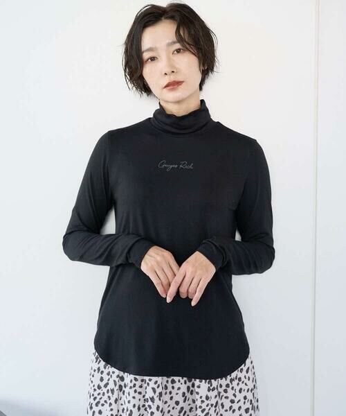 GEORGES RECH / ジョルジュ・レッシュ カットソー | ベアテンジャージーハイネックロゴカットソー | 詳細1