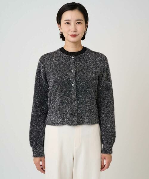 GEORGES RECH / ジョルジュ・レッシュ カーディガン・ボレロ | メタリックシャギーショートカーディガン | 詳細2