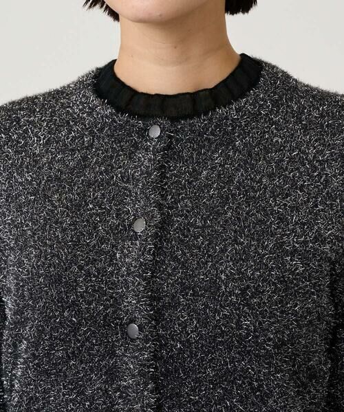 GEORGES RECH / ジョルジュ・レッシュ カーディガン・ボレロ | メタリックシャギーショートカーディガン | 詳細5