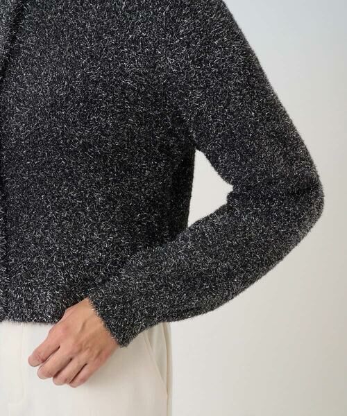 GEORGES RECH / ジョルジュ・レッシュ カーディガン・ボレロ | メタリックシャギーショートカーディガン | 詳細6