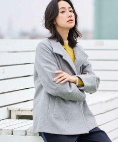 GEORGES RECH / ジョルジュ・レッシュ その他アウター | スーパー100ミドルスタンドカラーウールコート