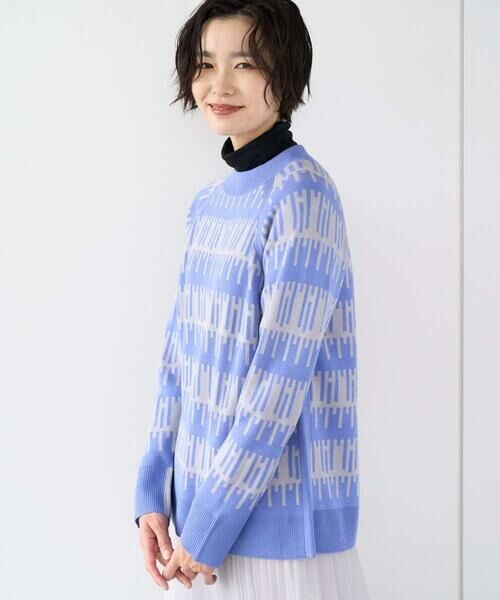 GEORGES RECH / ジョルジュ・レッシュ ニット・セーター | ジオメトリックジャガードウールニット | 詳細1