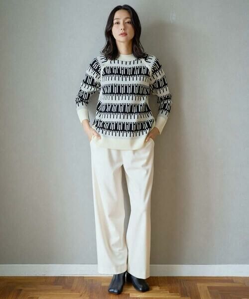 GEORGES RECH / ジョルジュ・レッシュ ニット・セーター | ジオメトリックジャガードウールニット | 詳細11