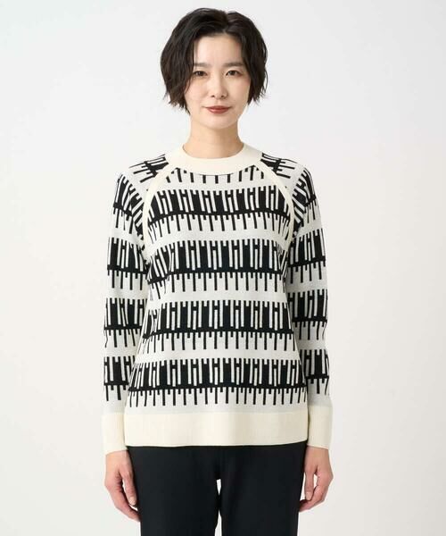 GEORGES RECH / ジョルジュ・レッシュ ニット・セーター | ジオメトリックジャガードウールニット | 詳細3