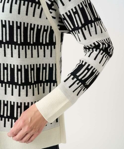 GEORGES RECH / ジョルジュ・レッシュ ニット・セーター | ジオメトリックジャガードウールニット | 詳細7