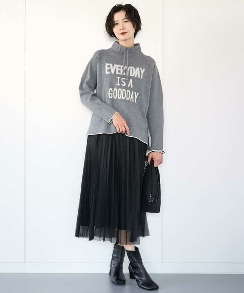 GEORGES RECH / ジョルジュ・レッシュ ニット・セーター | ドロストハイネックロゴニット | 詳細11