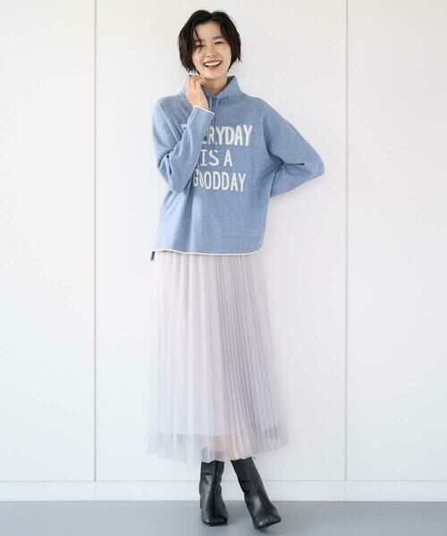 GEORGES RECH / ジョルジュ・レッシュ ニット・セーター | ドロストハイネックロゴニット | 詳細17