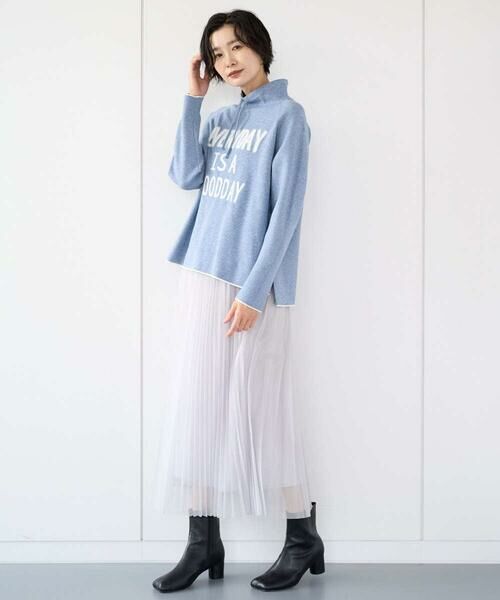 GEORGES RECH / ジョルジュ・レッシュ ニット・セーター | ドロストハイネックロゴニット | 詳細18