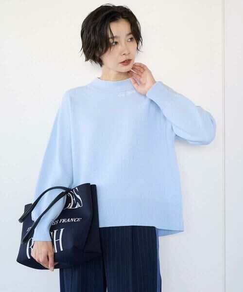 GEORGES RECH / ジョルジュ・レッシュ ニット・セーター | [アンサンブル対応] スウェットライクロゴニット | 詳細3