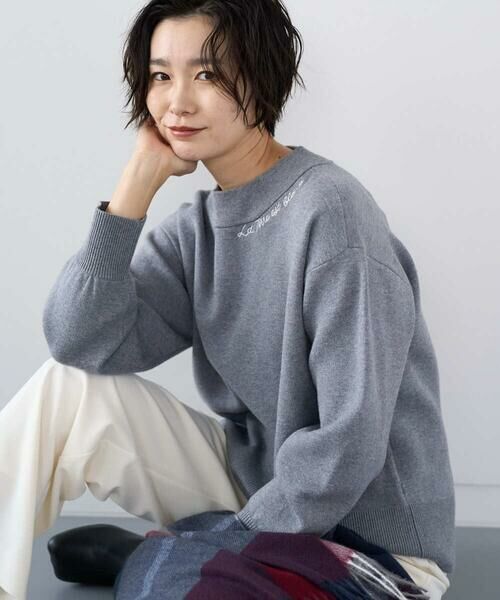 GEORGES RECH / ジョルジュ・レッシュ ニット・セーター | [アンサンブル対応] スウェットライクロゴニット | 詳細4