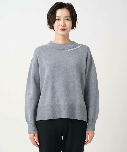 GEORGES RECH / ジョルジュ・レッシュ ニット・セーター | [アンサンブル対応] スウェットライクロゴニット | 詳細5