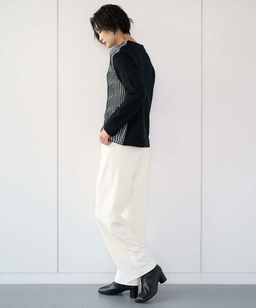 GEORGES RECH / ジョルジュ・レッシュ ニット・セーター | バイカラージャカードニット | 詳細15