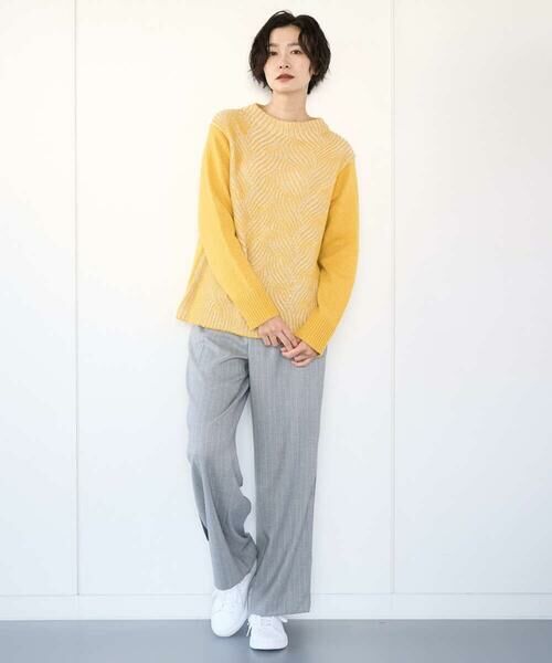 GEORGES RECH / ジョルジュ・レッシュ ニット・セーター | バイカラージャカードニット | 詳細16