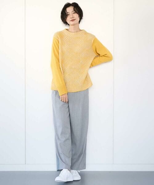 GEORGES RECH / ジョルジュ・レッシュ ニット・セーター | バイカラージャカードニット | 詳細18