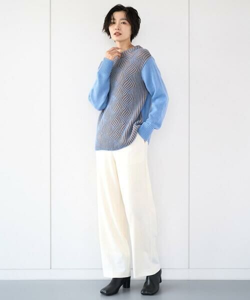 GEORGES RECH / ジョルジュ・レッシュ ニット・セーター | バイカラージャカードニット | 詳細19