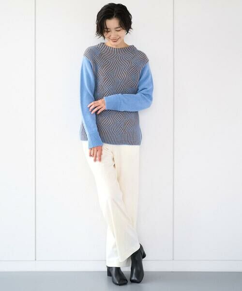 GEORGES RECH / ジョルジュ・レッシュ ニット・セーター | バイカラージャカードニット | 詳細21