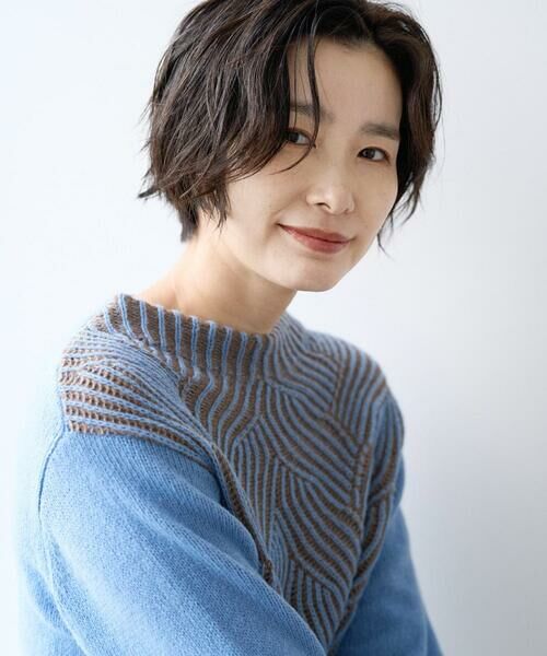 GEORGES RECH / ジョルジュ・レッシュ ニット・セーター | バイカラージャカードニット | 詳細3