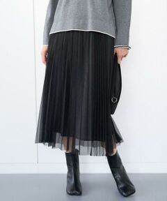 GEORGES RECH / ジョルジュ・レッシュ ロング・マキシ丈スカート | [日本製]アコーディオンシアープリーツスカート