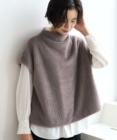 GEORGES RECH / ジョルジュ・レッシュ カットソー | [日本製]ボトルネックフレンチスリーブテディベスト