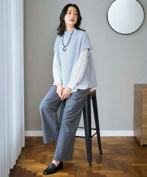 GEORGES RECH / ジョルジュ・レッシュ カットソー | [日本製]ボトルネックフレンチスリーブテディベスト | 詳細11