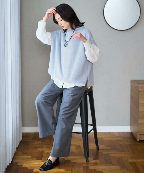 GEORGES RECH / ジョルジュ・レッシュ カットソー | [日本製]ボトルネックフレンチスリーブテディベスト | 詳細12