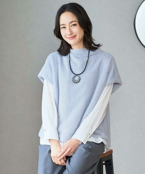 GEORGES RECH / ジョルジュ・レッシュ カットソー | [日本製]ボトルネックフレンチスリーブテディベスト | 詳細2