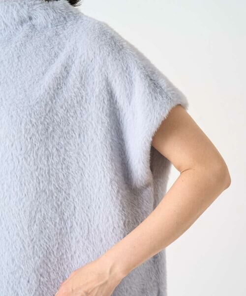 GEORGES RECH / ジョルジュ・レッシュ カットソー | [日本製]ボトルネックフレンチスリーブテディベスト | 詳細7