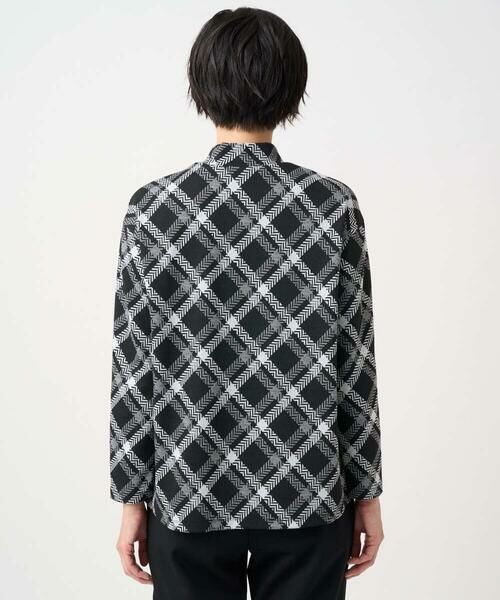 GEORGES RECH / ジョルジュ・レッシュ カットソー | へリンボンラインジャガードハイネックカットソー | 詳細5