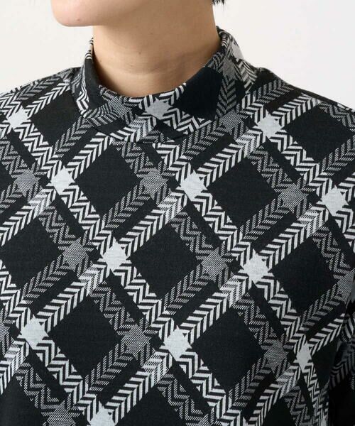 GEORGES RECH / ジョルジュ・レッシュ カットソー | へリンボンラインジャガードハイネックカットソー | 詳細6
