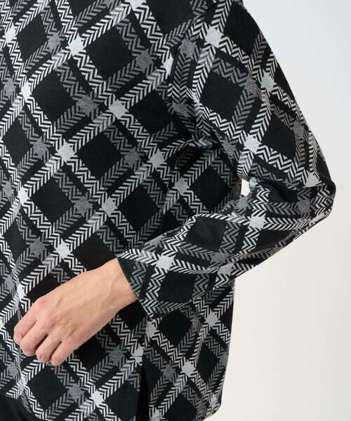GEORGES RECH / ジョルジュ・レッシュ カットソー | へリンボンラインジャガードハイネックカットソー | 詳細7