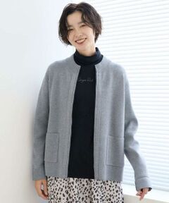 GEORGES RECH / ジョルジュ・レッシュ カーディガン・ボレロ | [アンサンブル対応] ミラノリブジップアップニットカーディガン
