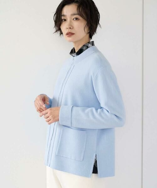 GEORGES RECH / ジョルジュ・レッシュ カーディガン・ボレロ | [アンサンブル対応] ミラノリブジップアップニットカーディガン | 詳細1