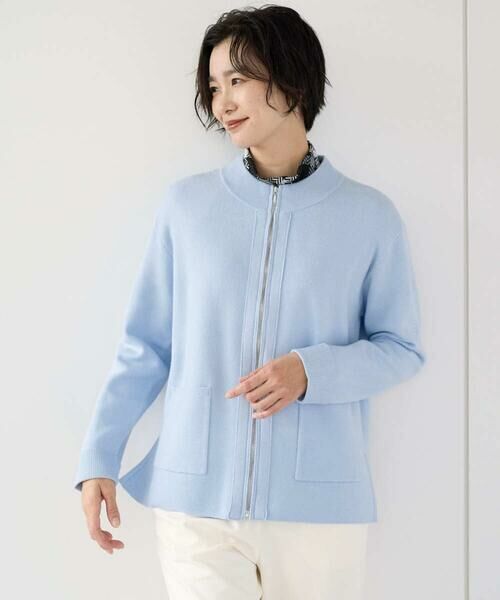 GEORGES RECH / ジョルジュ・レッシュ カーディガン・ボレロ | [アンサンブル対応] ミラノリブジップアップニットカーディガン | 詳細2