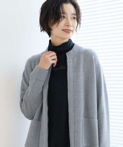 GEORGES RECH / ジョルジュ・レッシュ カーディガン・ボレロ | [アンサンブル対応] ミラノリブジップアップニットカーディガン | 詳細4