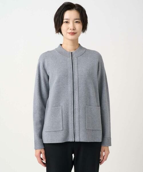 GEORGES RECH / ジョルジュ・レッシュ カーディガン・ボレロ | [アンサンブル対応] ミラノリブジップアップニットカーディガン | 詳細5