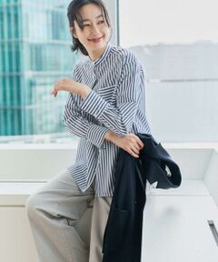 GEORGES RECH / ジョルジュ・レッシュ シャツ・ブラウス | [日本製]バンドカラーシャツ