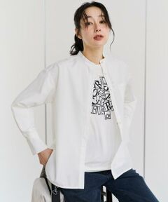 GEORGES RECH / ジョルジュ・レッシュ シャツ・ブラウス | [日本製]バンドカラーシャツ