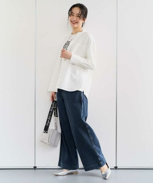 GEORGES RECH / ジョルジュ・レッシュ シャツ・ブラウス | [日本製]バンドカラーシャツ | 詳細20