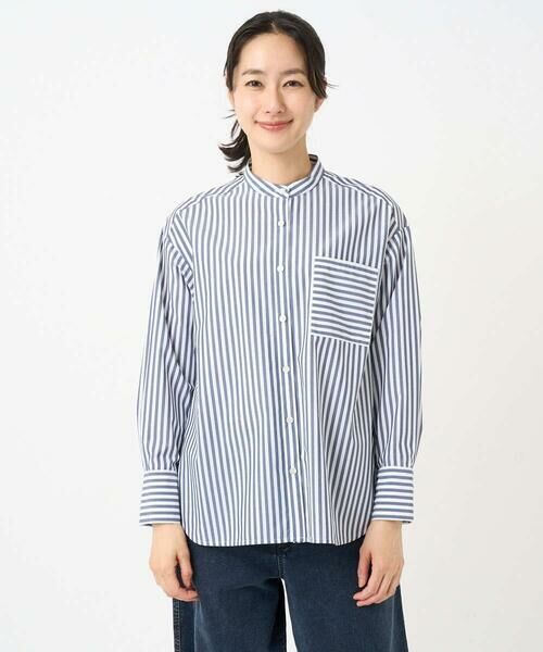 GEORGES RECH / ジョルジュ・レッシュ シャツ・ブラウス | [日本製]バンドカラーシャツ | 詳細5