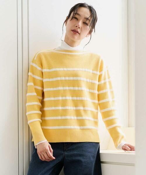 GEORGES RECH / ジョルジュ・レッシュ ニット・セーター | ブークレボーダーボートネックニット | 詳細3