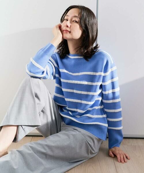 GEORGES RECH / ジョルジュ・レッシュ ニット・セーター | ブークレボーダーボートネックニット | 詳細5