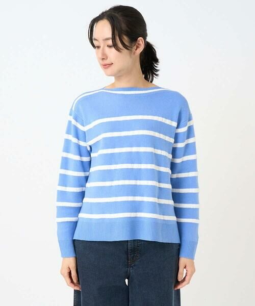 GEORGES RECH / ジョルジュ・レッシュ ニット・セーター | ブークレボーダーボートネックニット | 詳細7