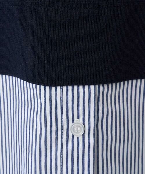 GEORGES RECH / ジョルジュ・レッシュ ニット・セーター | ストライプコンビアシンメトリーニット | 詳細12