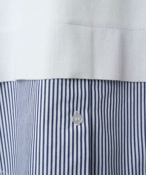 GEORGES RECH / ジョルジュ・レッシュ ニット・セーター | ストライプコンビアシンメトリーニット | 詳細13